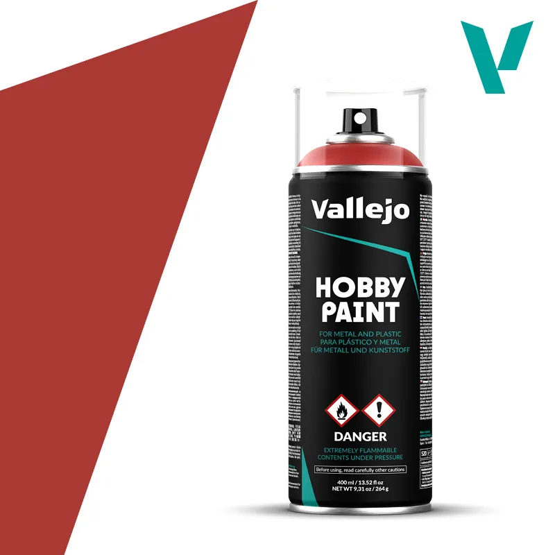 Vallejo : Spray Acyrlique "Scarlet Red" (400ml)