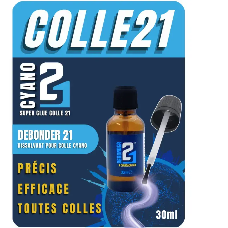[C21 CY_DEB20] Colle21 : Debonder pour Cyanoacrylate (20ml)