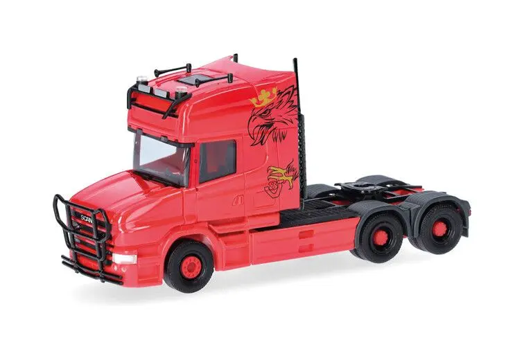Herpa : Scania Hauber / Torpedo Topline '04 3a. (6x4), rood