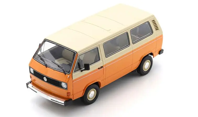 Schuco : Volkswahen T3a Bus L Ortange et creme [1/18]