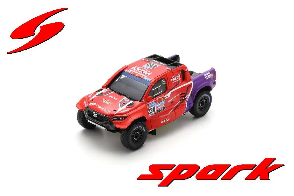 [SPk S5886] Spark : TOYOTA HILUX No.230 3rd Dakar Rally 2023 L. Moraes - T. Gottschalk
