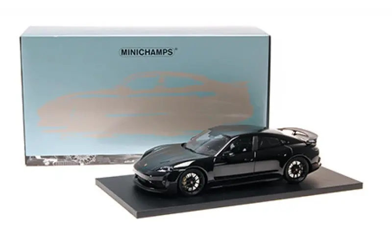 Minichamps : Porsche Taycan Turbo GT Black 2024 [1/18]
