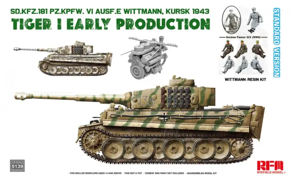RFM : Sd.Kfz. 181 Pz.Kpfw. VI Ausf. E Wittmann, Kursk 1943 Tiger I Early Production │ Standard Version 