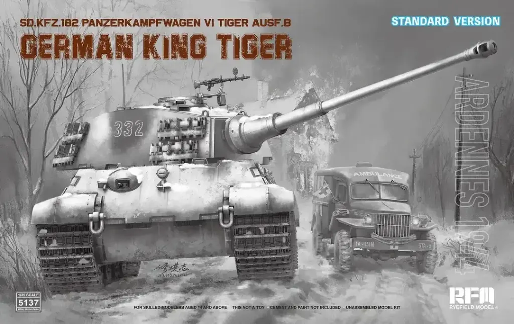 RFM : Sd.Kfz. 182 Panzerkampfwagen VI Tiger Ausf. B German King Tiger │ Ardennes 1944 Standard Version