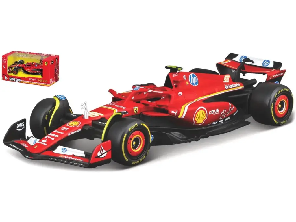 Burago : Ferrari SF-24 │ No.55 Carlos Sainz F1 2024 [1/43]
