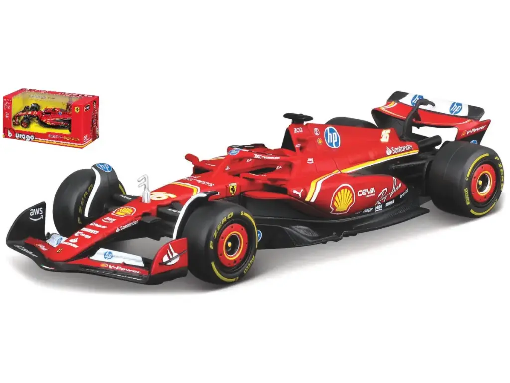 Burago : Ferrari SF-24 │ No.16 Charles Leclerc F1 2024 [1/43]