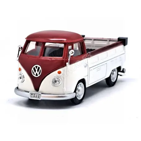 Oliex : Volkswagen T1 Bus Pick-Up │ Bordeaux & Blanc [1/43]