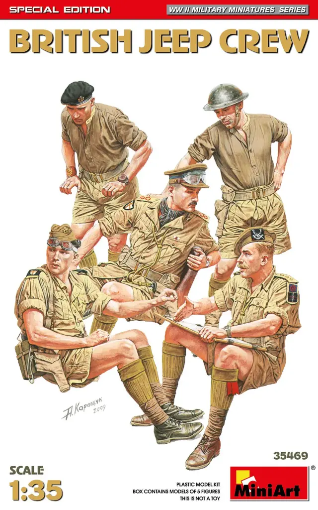 [MNT 35469] MiniArt : British JEEP Crew 