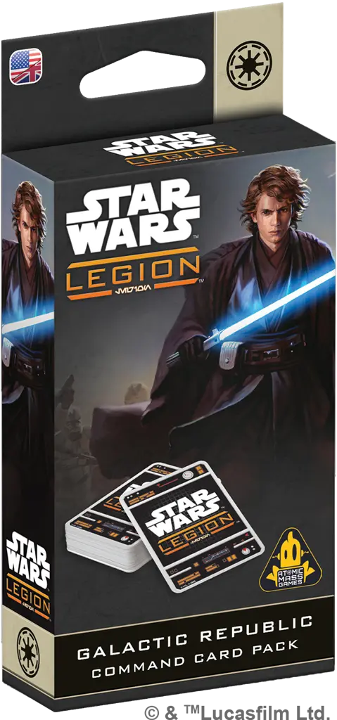 [AMG SWQ157FR] République Galactique : Paquet de Cartes de Commandement [FR] │ Star Wars LEGION