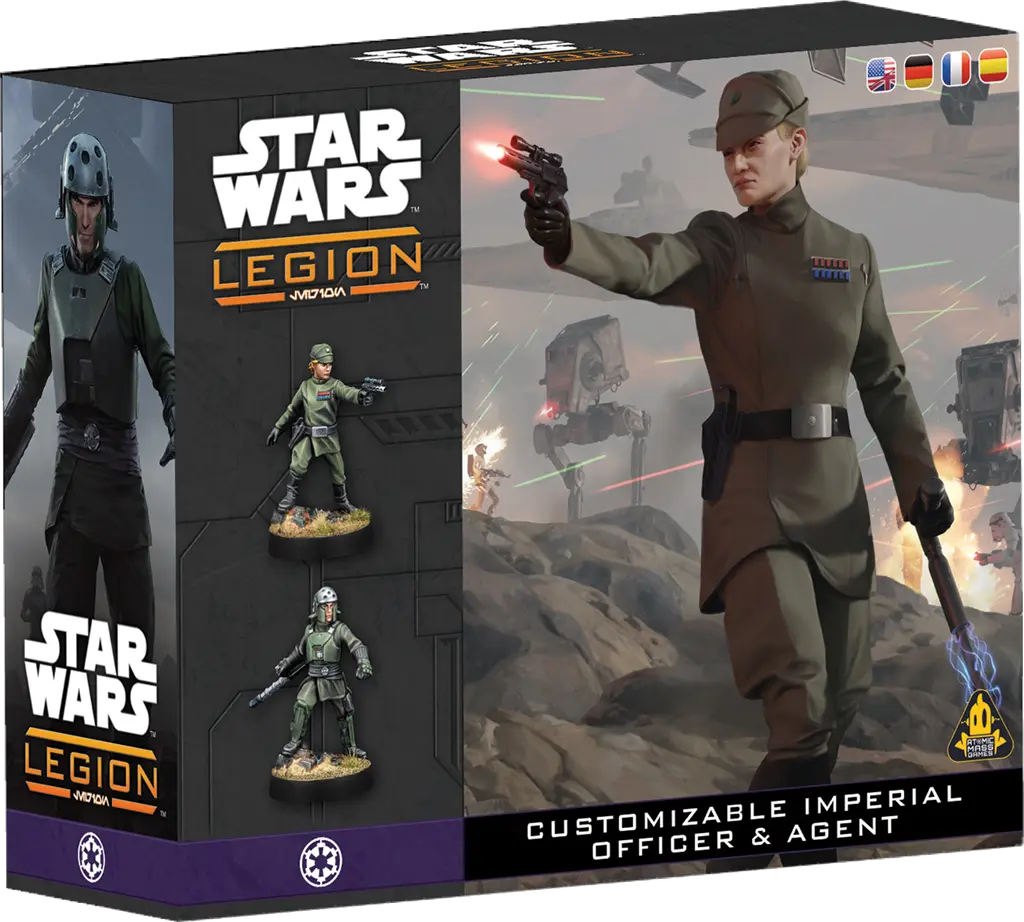 [AMG SWQ09ML] Empire Galactique : Officier et Agent Impériaux Personnalisables │ Star Wars LEGION