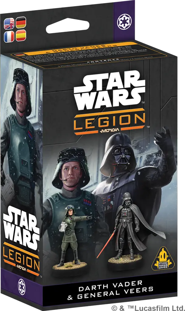 [AMG SWQ103FR] Empire Galactique : Darth Vader & General Veers │ Star Wars LEGION