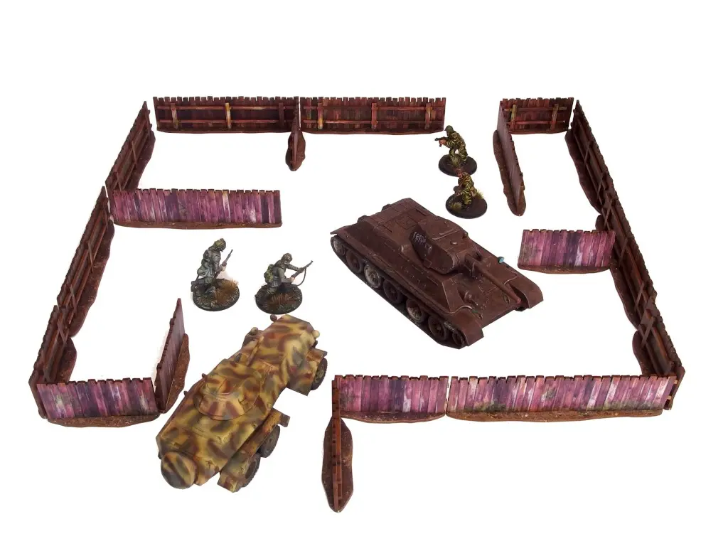 [MAS H00241] Micro Art Studio : Low Fence - WW2 Ostfront │ Pre Painted