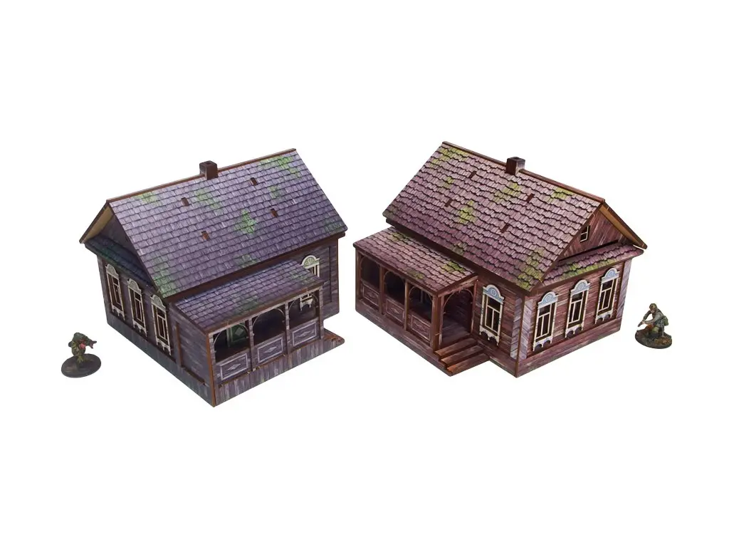 [MAS H00233] Micro Art Studio : Doma - WW2 Ostfront Village │ Prépeint