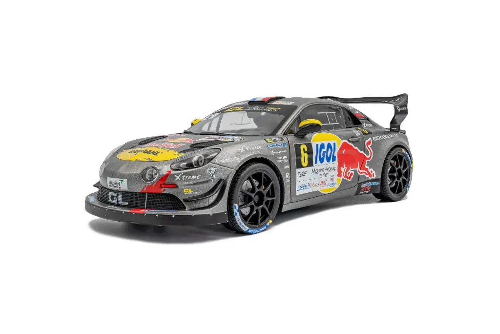 Solido : Alpine A110 RGT+ │ Rallye Du Mont Blanc – 2024 No.6 S.LOEB / L.GODEY [1/18]