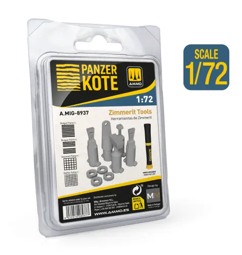 Ammo Mig : Zimmerit Tools  "Panzer Kote" (1/72)