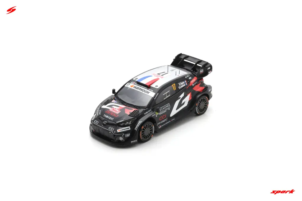 Spark : TOYOTA GR Yaris Rally1 No.17 TOYOTA GAZOO Racing WRT Winner Rally Monte Carlo 2025 S. Ogier - V. Landais S. Ogier's 10th Rally Monte Carlo victories