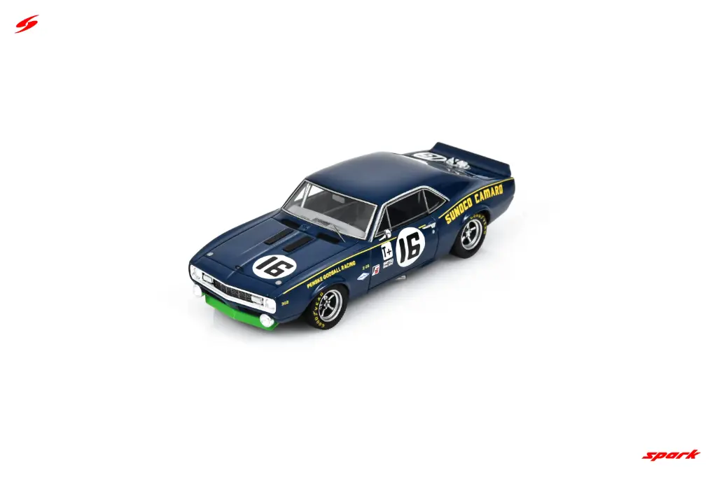 Spark : Chevrolet Camaro No.16 4th 12H Sebring 1968 C. Fisher - J. Welch - B. Johnson [1/43]
