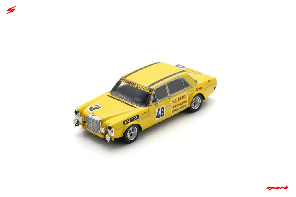 Spark : Mercedes-Benz 300 SEL 6.8 AMG No.48 Test Drive Le Mans 24H 1972 Hans Heyer