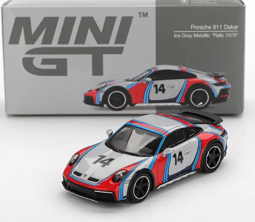TrueScale : Porsche 911 Dakar Ice Gray Métallic Rally 1978" [1/64]