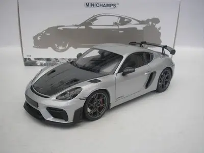 Minichamps : Porsche Cayman GT4RS 2024 Silver Metal weissach Package [1/18]