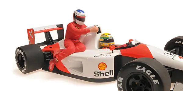 Minichamps : Mclaren Honda MP4/6 Ayrton Senna avec Jean Alesi GP Mexico 1991 [1/18]