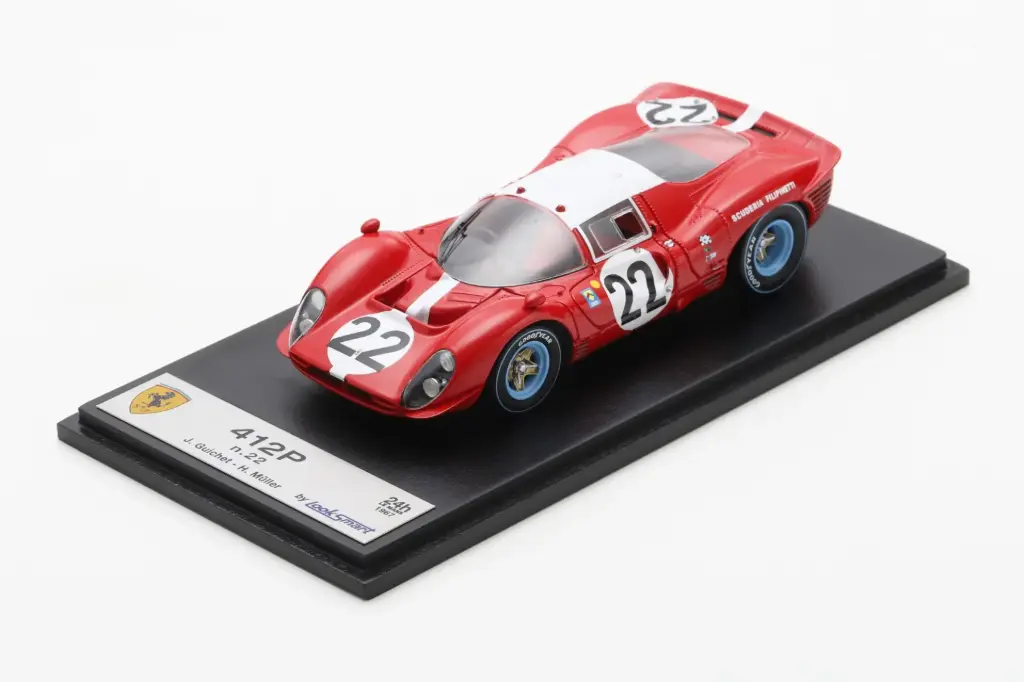 Looksmart : Ferrari 412P #22 Le Mans 1967 Jean Guichet Herbert Müller [1/43]