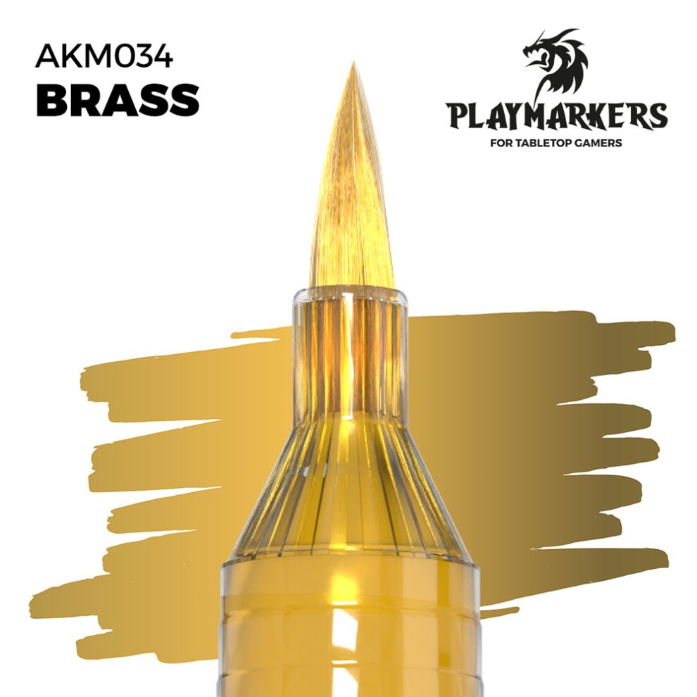 [AK AKM034] AK Interactive Playmarkers Brass Acrylic Paint Marker AKM034