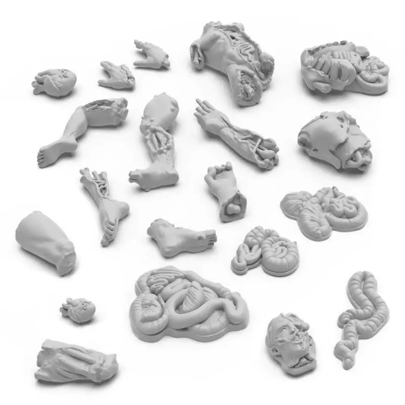 Green Stuff : Membres Sectionnés (30pcs)(1/48) │ Dungeon & Fantasy Series • Resin Bits