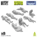 Green Stuff : Dead Human Corpses (8pcs) (1/48) │  Dungeon & Fantasy Series • Resin Bits