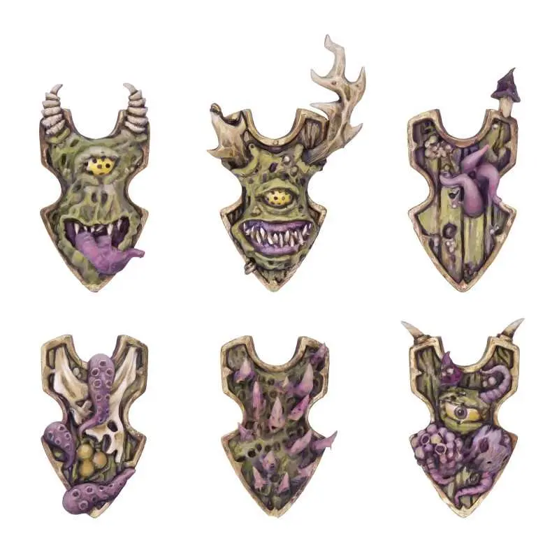 [GSW 13185] Green Stuff : Plague God "Tower Shield" │ Armory • Resin Bits