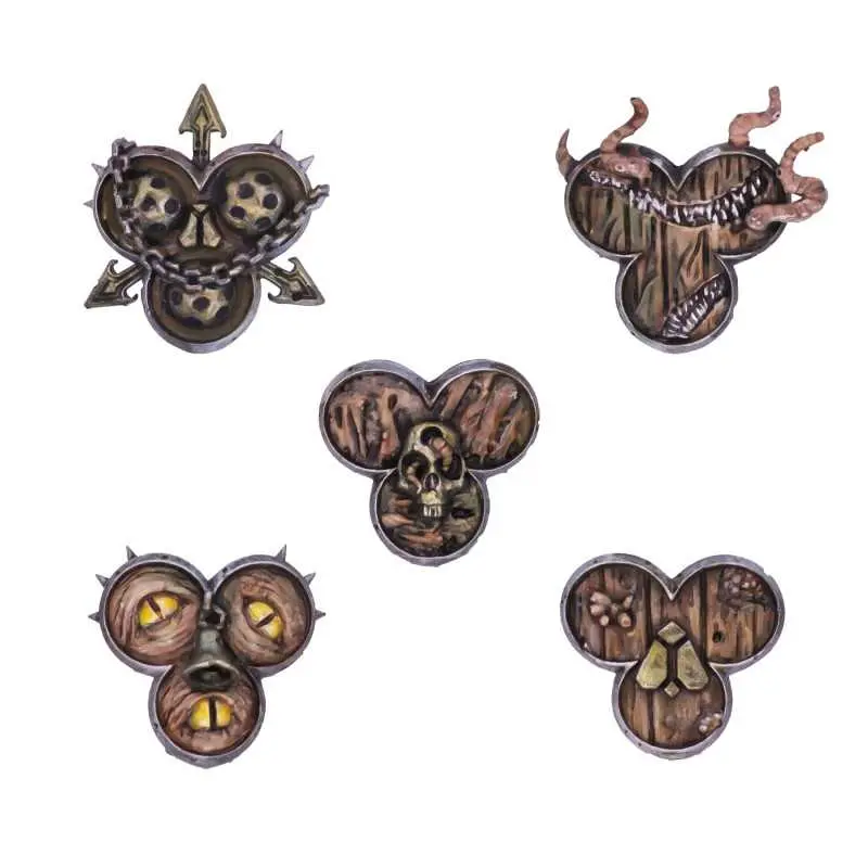 [GSW 13184] Green Stuff : Plague God "Bucklers" │ Armory • Resin Bits