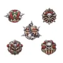 Green Stuff : Blood God "Bucklers" (10pcs) │ Armory • Resin Bits