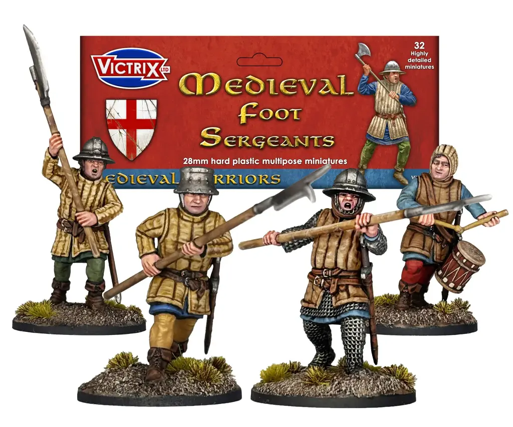 [VTX VXM006] Victrix : Medieval Foot Sergeants │ Medieval Warriors