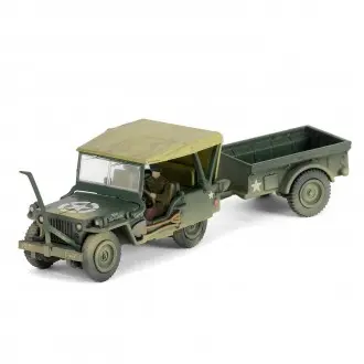 [FOV 805104] Forces of Valor : Willys jeep avec remorque  [1/64]