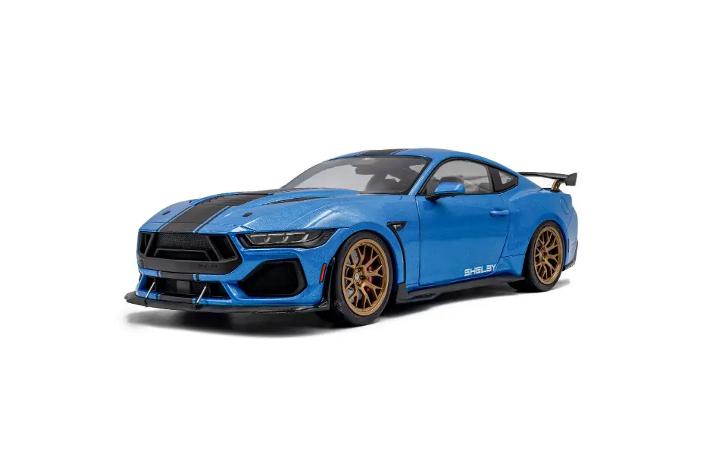 Solido : Shelby Mustang SUPER SNAKE – Grabber Blue Metallic – 2025 [1/18]