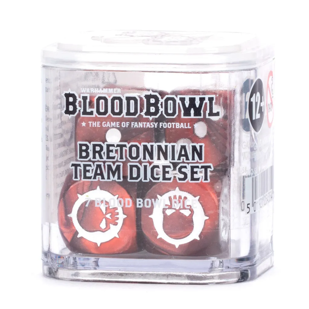 [202-58] Blood Bowl : Set de dès - Bretonian Team │ Warhammer Blood Bowl