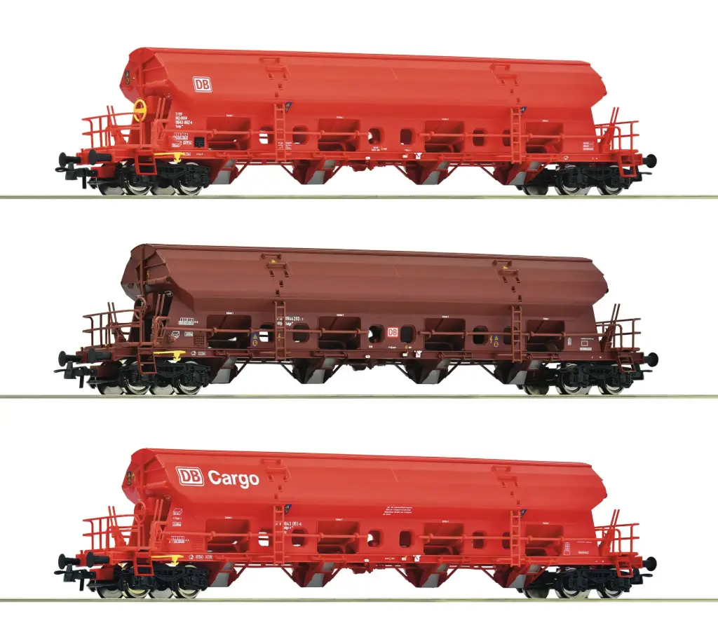 Roco : Wagon Tadgs DB Cargo 3pcs