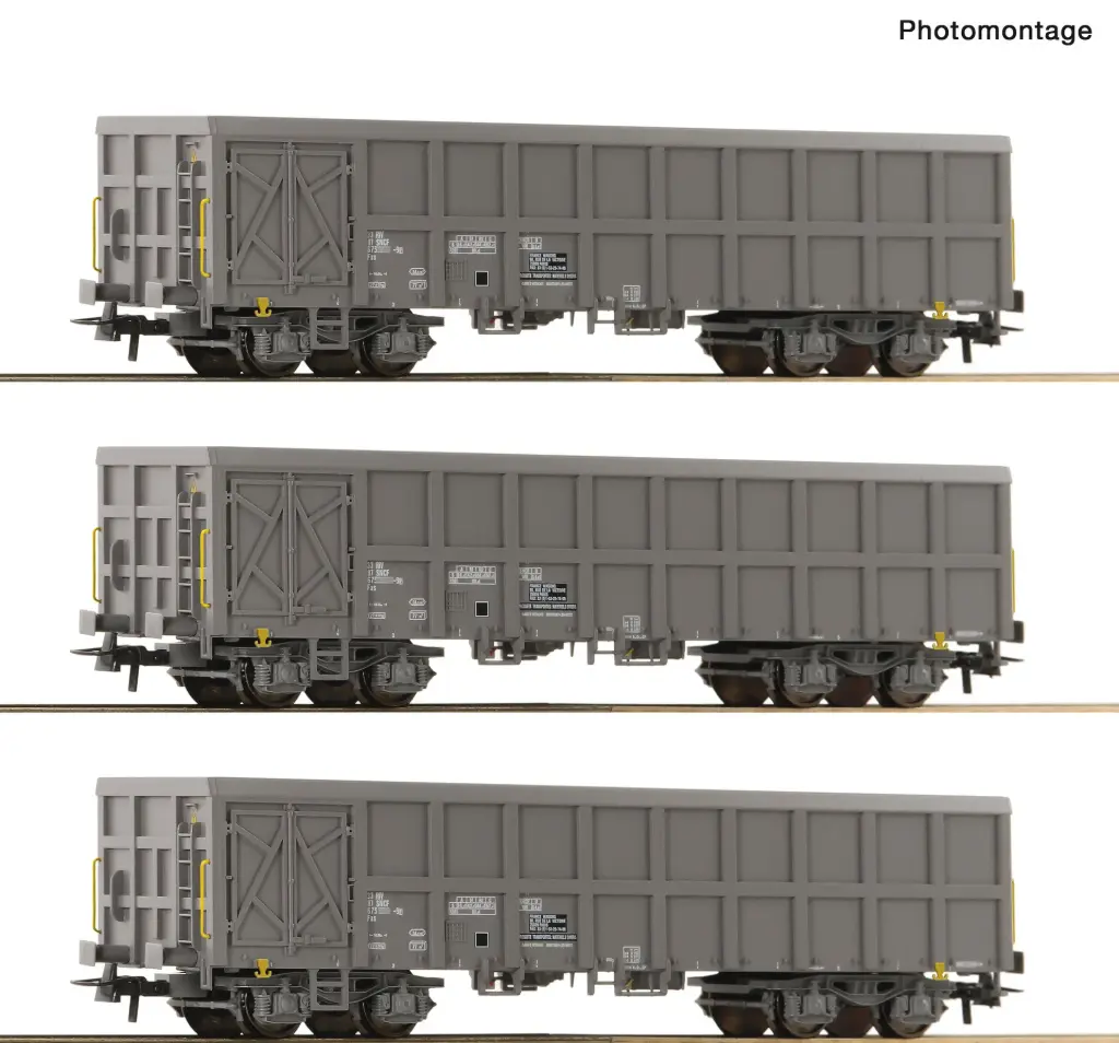 Roco : Wagon Fas Gris SNCF 3pcs