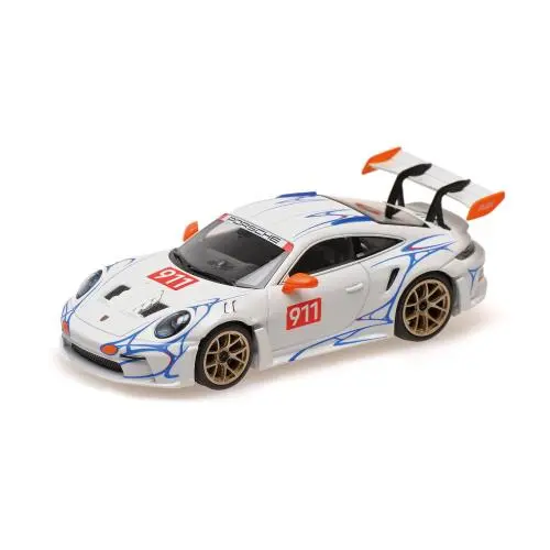 Minichamps : Porsche 911 GT3RS 2023 White avec orange Decor [1/43]