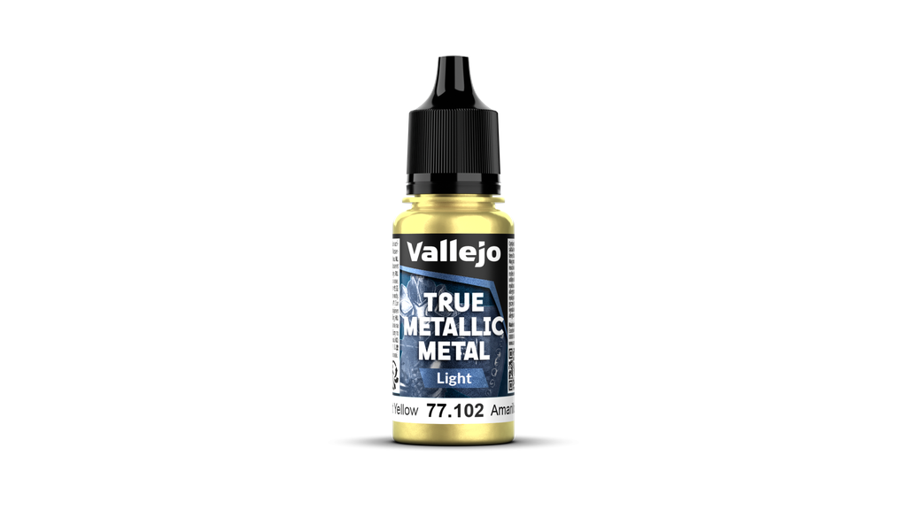 Vallejo : Radiant Yellow [77102] (18ml) │ True Metallic Metal