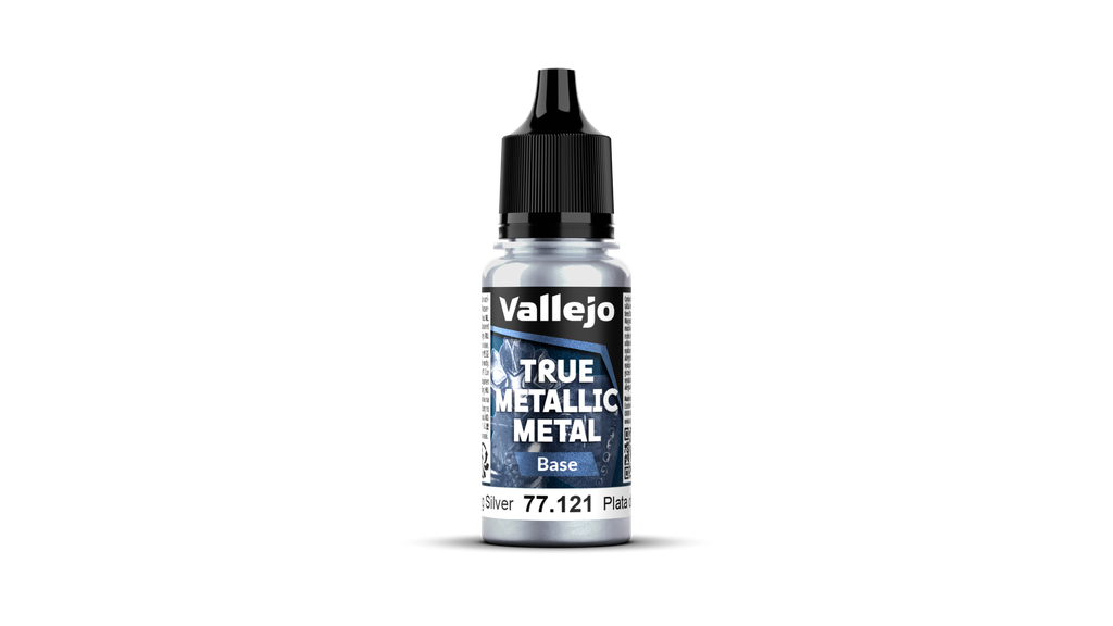 Vallejo : Sterling Silver [77121] (18ml) │ True Metallic Metal