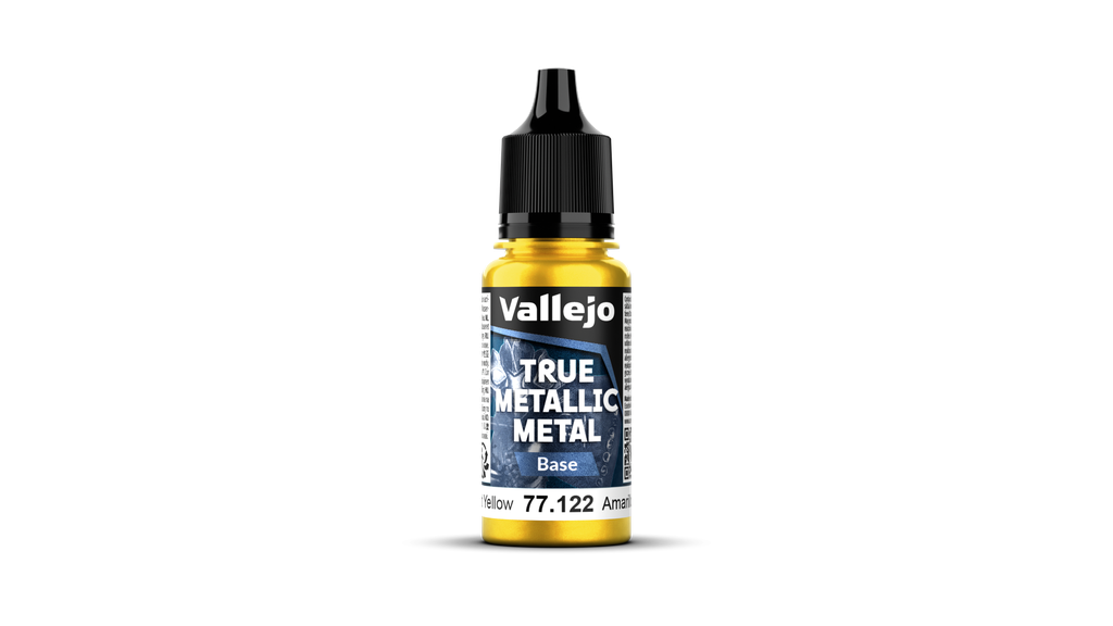 Vallejo : Radiant Yellow [77122] (18ml) │ True Metallic Metal
