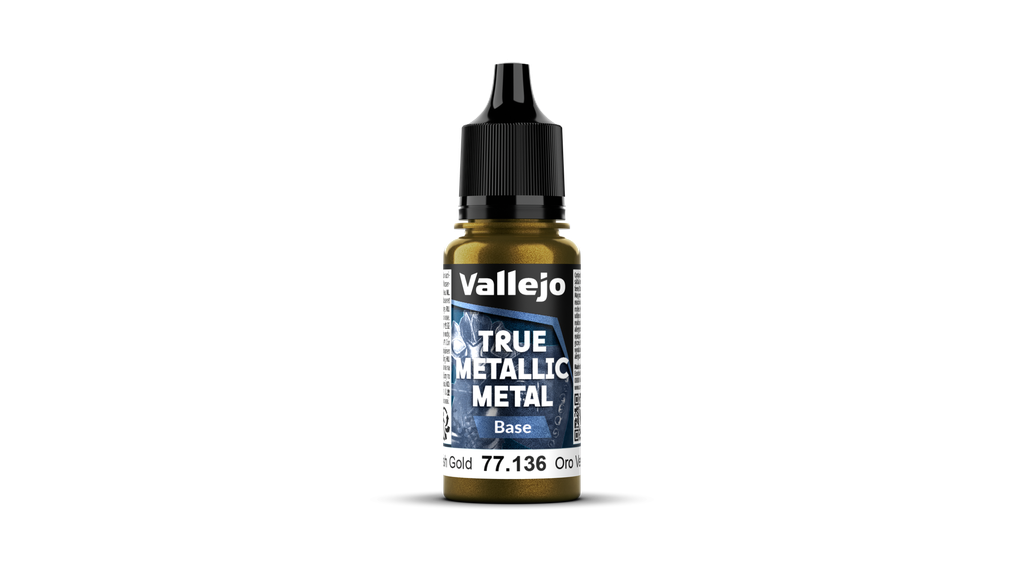 [VAL 77136] Vallejo : Greenish Gold [77136] (18ml) │ True Metalic Metal