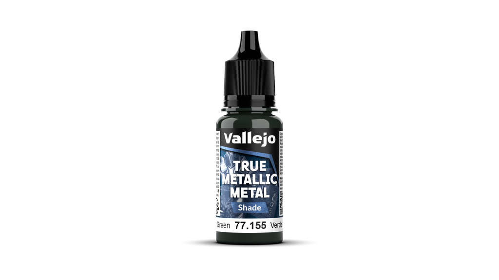 [VAL 77155] Vallejo : Amber Green [77155] (18ml) │ True Metallic Metal