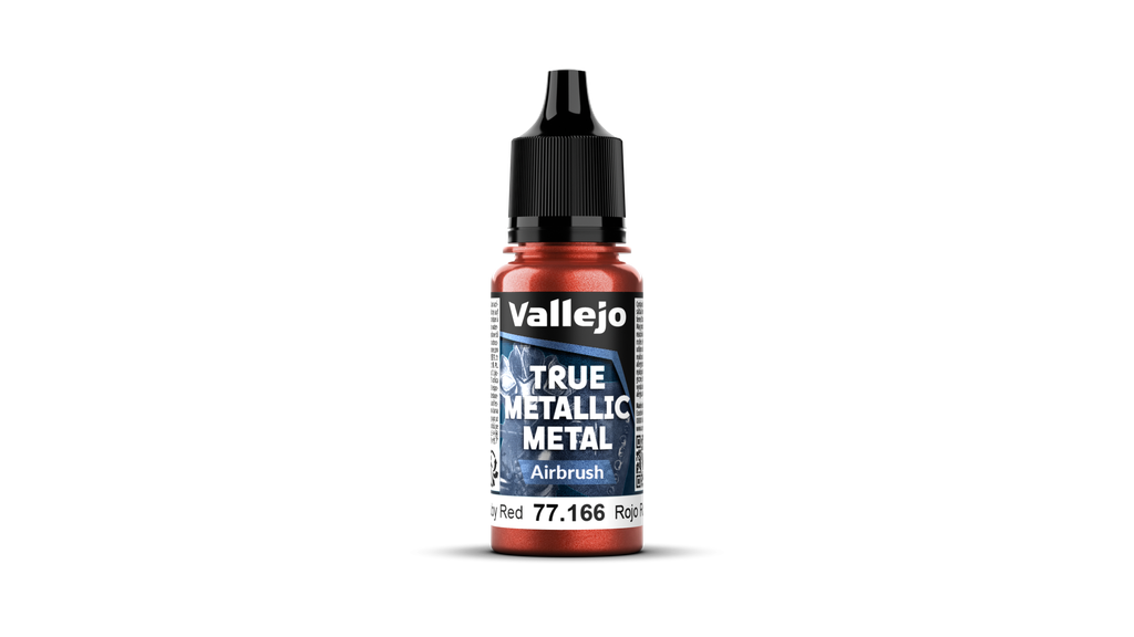 [VAL 77166] Vallejo : Ruby Red [77166] (18ml) │ True Metallic Metal