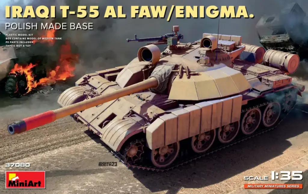 MiniArt : Iraqi T-55 Al Faw/Enigma. Polish Made Base