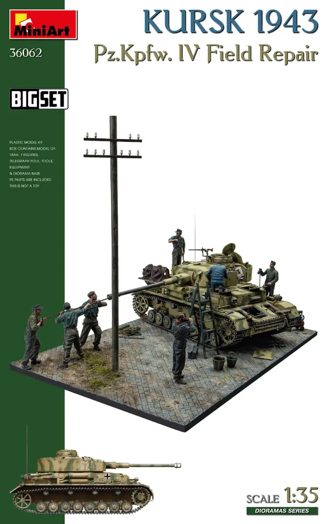 [MNT 36062] MiniArt: BIG SET Kursk 1943. Pz.Kpfw. IV Field Repair