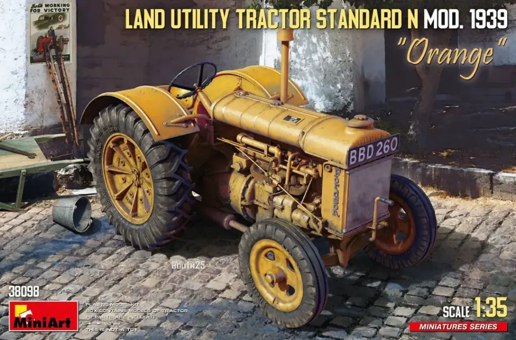 [MNT 38098] MiniArt : Land Utility Tractor Standard N “Orange” │ MOD.1939