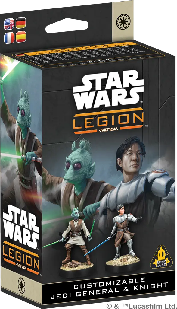 [AMG SWQ20ML] République Galactique : Customizable Jedi General & Knight [Multi-Langue] │ Star Wars LEGION