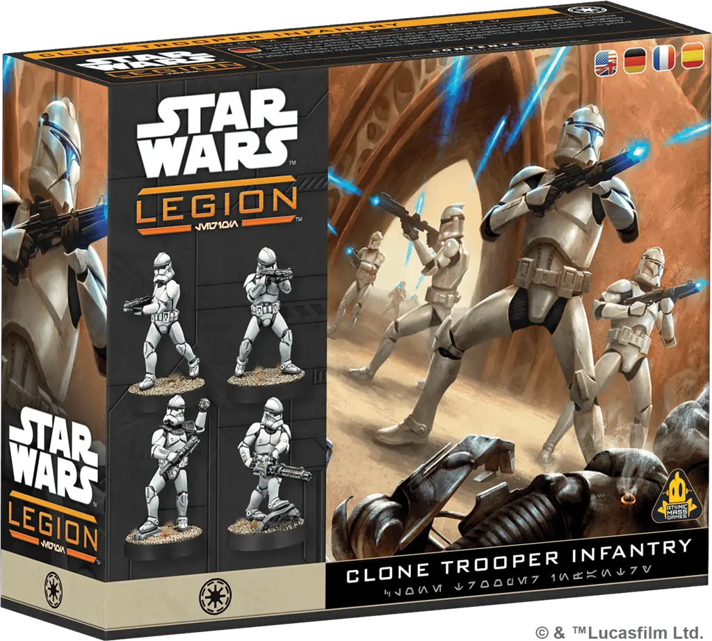 [AMG SWQ24ML] République Galactique : Clone Trooper Infantry [Multi-Langue] │ Star Wars LEGION
